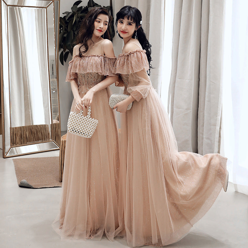 Bridesmaid Dress Temperament Sisterhood Wedding Dresses