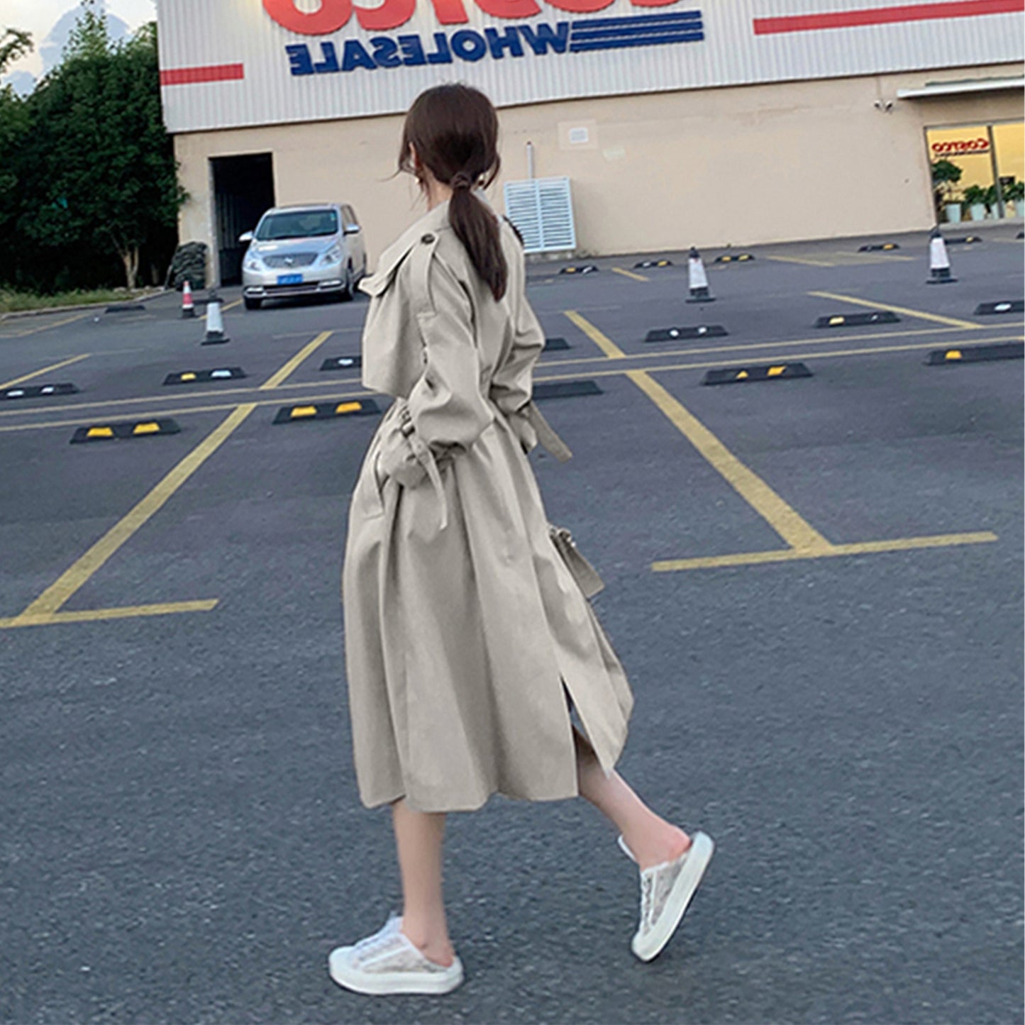 Elegant Oversize Trench Coat