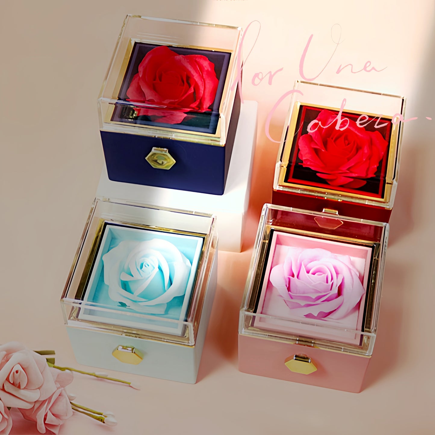 Flower Rose Gift Box