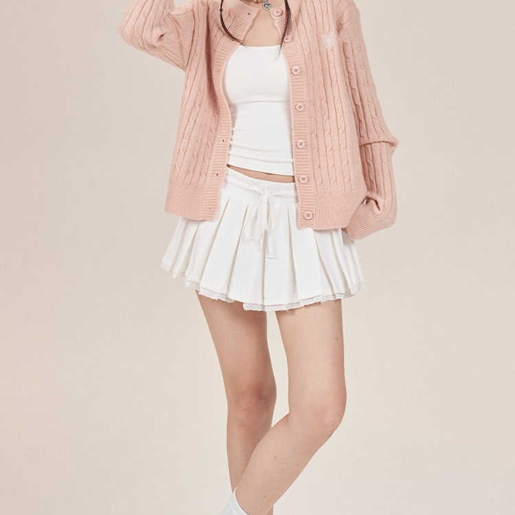 A- Line Pleated Short Skirt