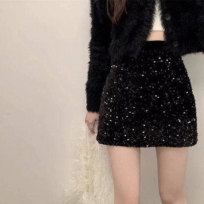 Sequined High-end Skirt