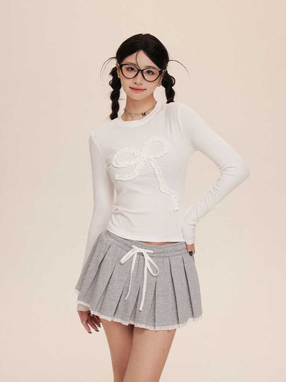 A- Line Pleated Short Skirt