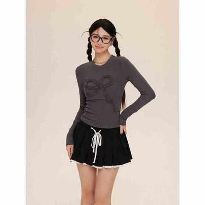 A- Line Pleated Short Skirt