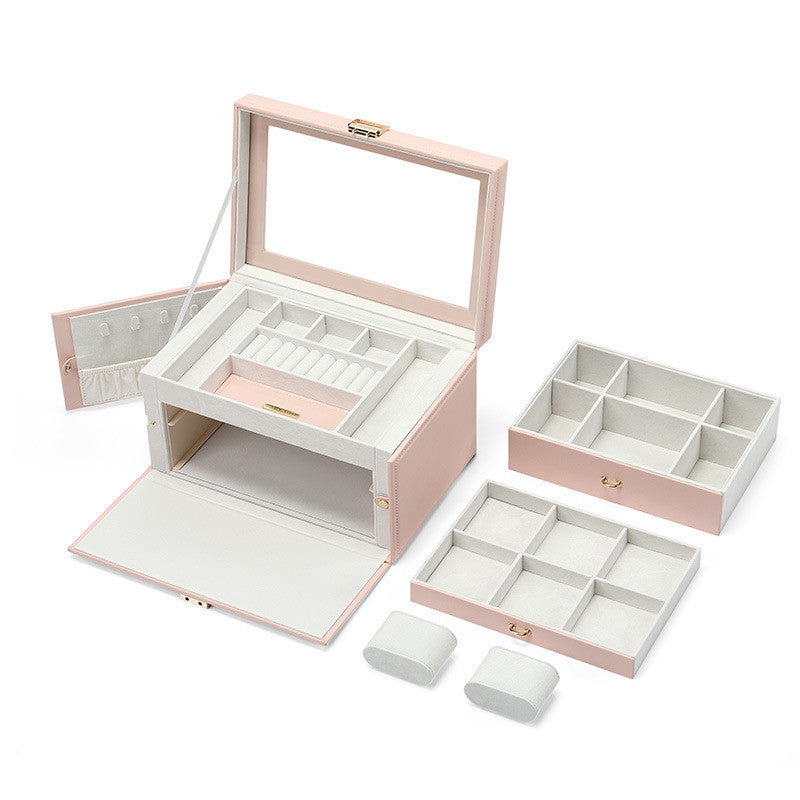 Multifunctional Capacity Jewelry Storage Box