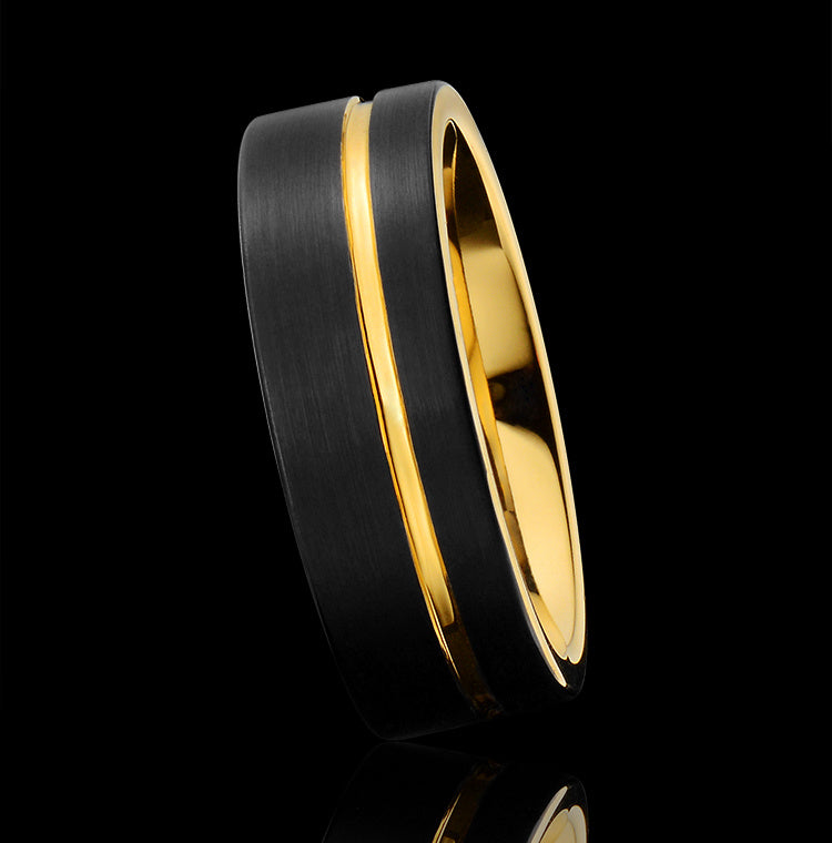 Tungsten Gold  Ring