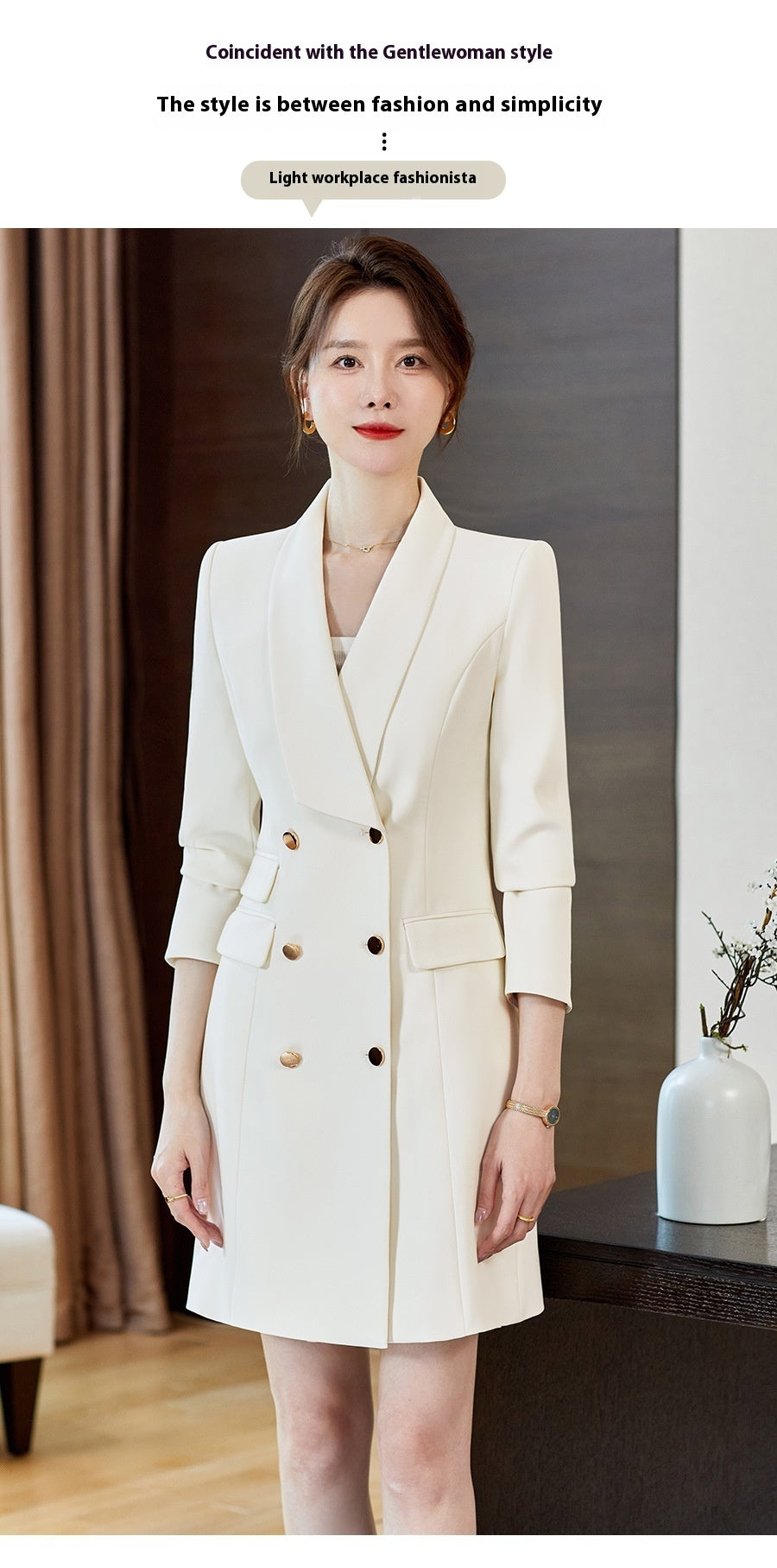 White Business Dress