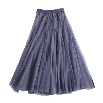 Wide Hem Gauzy Skirt