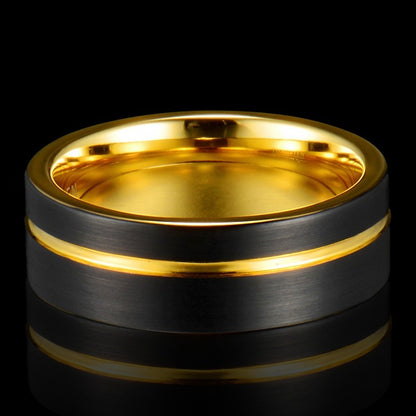 Tungsten Gold  Ring