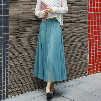 Wide Hem Gauzy Skirt