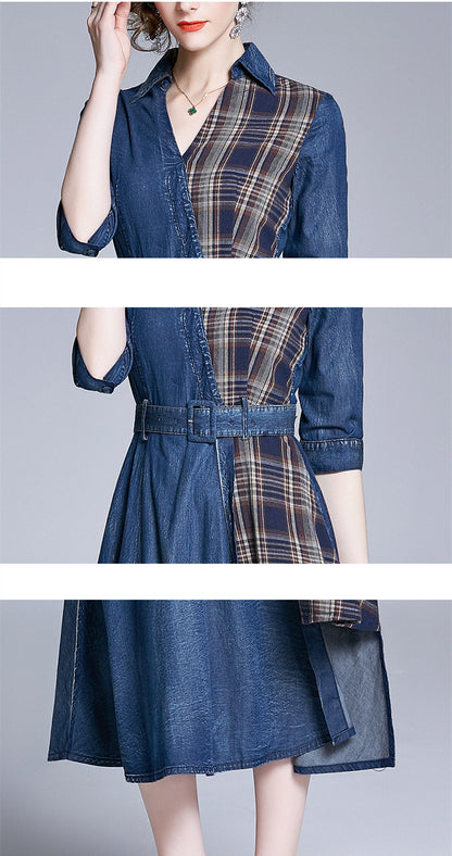 Stitching Denim Dress