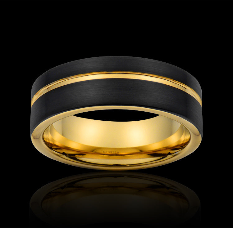 Tungsten Gold  Ring