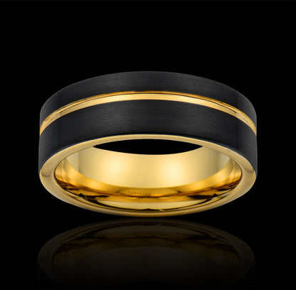 Tungsten Gold  Ring