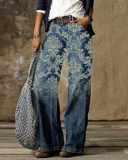 Diagonal Cloth Jeans