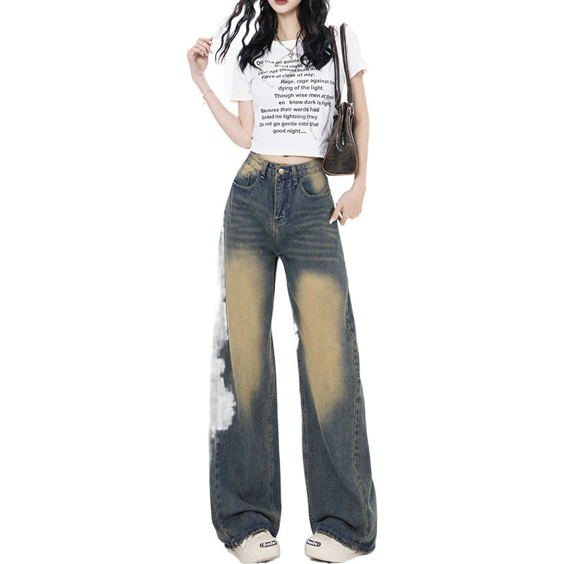 High Waist Loose  Jeans