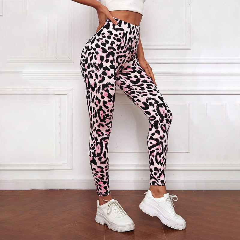 Leopard Print Print Yoga Pants