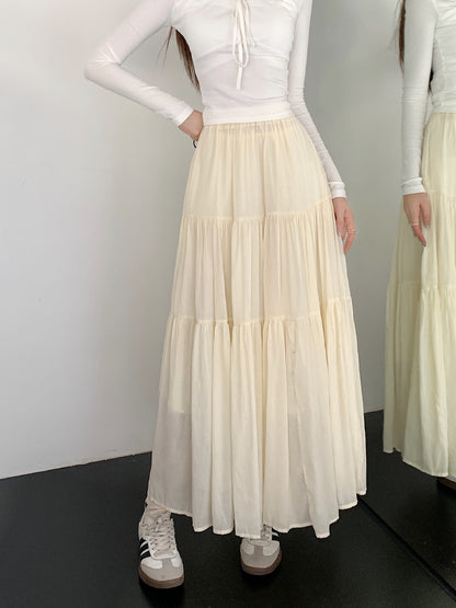 High Waist  Expansion Stitching Skirt