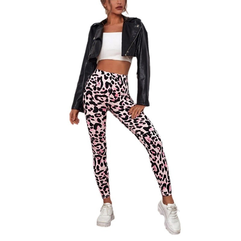 Leopard Print Print Yoga Pants