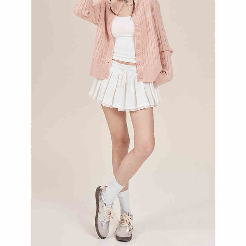 A- Line Pleated Short Skirt