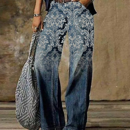 Diagonal Cloth Jeans