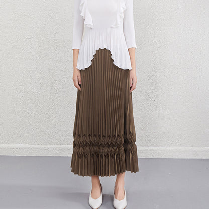 Sense Niche Three-dimensional Pleated Skirt