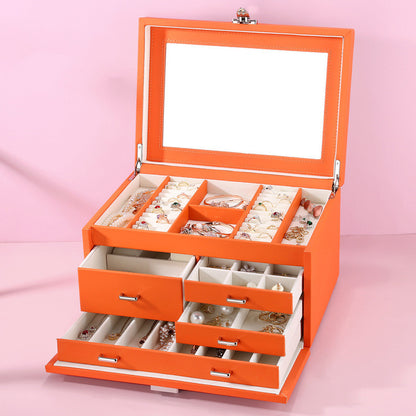 Multi-layer Jewelry Box With Lock