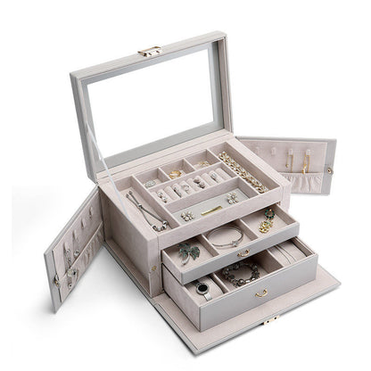 Multifunctional Capacity Jewelry Storage Box