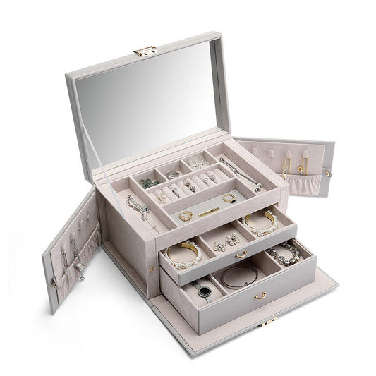 Multifunctional Capacity Jewelry Storage Box