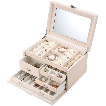 Multi-layer Jewelry Box With Lock