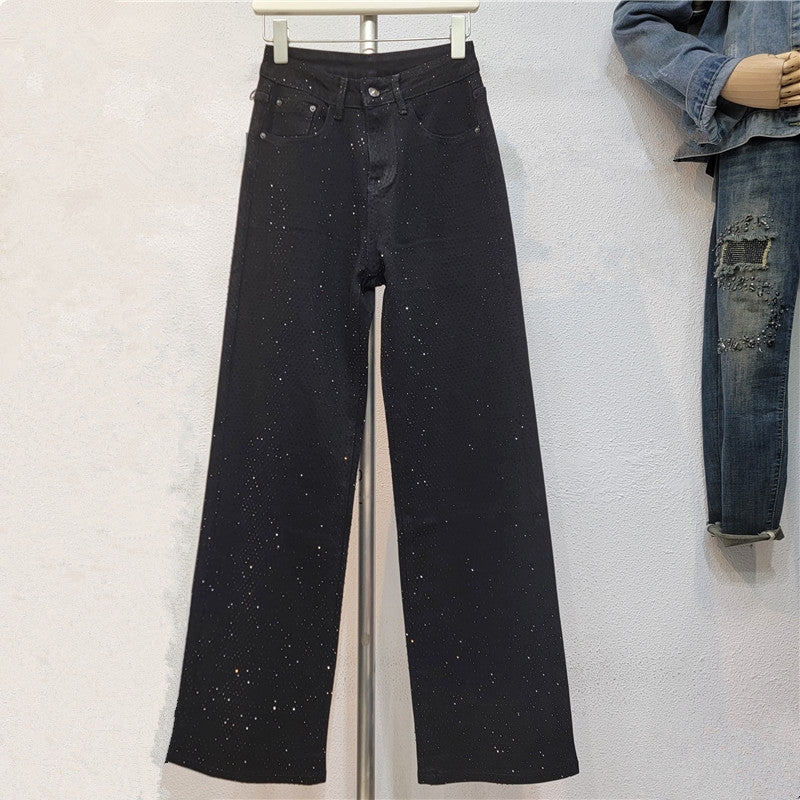 Casual Rhinestone Jeans