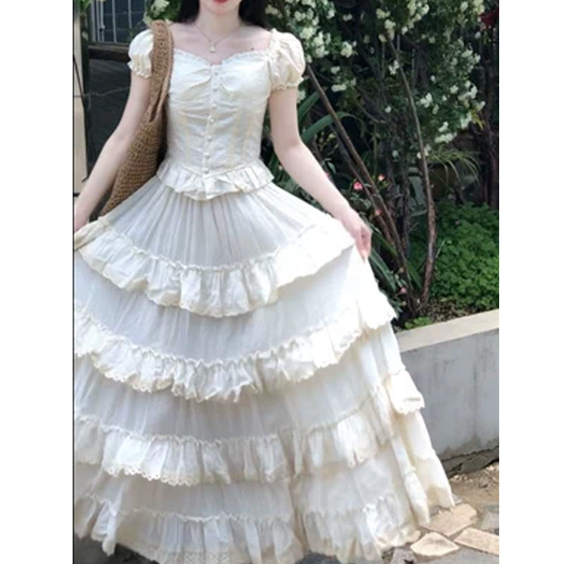 Elegant Cake Dress Skirt