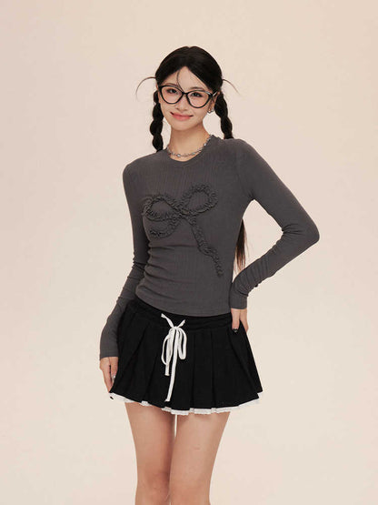 A- Line Pleated Short Skirt